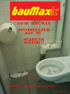 Baumax wc Győr napiszar